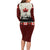 Canada Flag Long Sleeve Bodycon Dress Maple Leaf & Plaid Pattern Design