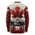 Canada Flag Long Sleeve Shirt Maple Leaf & Plaid Pattern Design