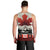 Canada Flag Men Tank Top Maple Leaf & Plaid Pattern Design