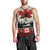 Canada Flag Men Tank Top Maple Leaf & Plaid Pattern Design