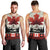 Canada Flag Men Tank Top Maple Leaf & Plaid Pattern Design