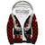 Canada Flag Sherpa Hoodie Maple Leaf & Plaid Pattern Design