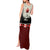 Canada Flag Tank Maxi Dress Maple Leaf & Plaid Pattern Design