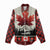 Canada Flag Women Casual Shirt Maple Leaf & Plaid Pattern Design