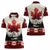 Canada Flag Women Polo Shirt Maple Leaf & Plaid Pattern Design