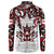 Canada Button Sweatshirt Haida Art-Inspired Pattern Design