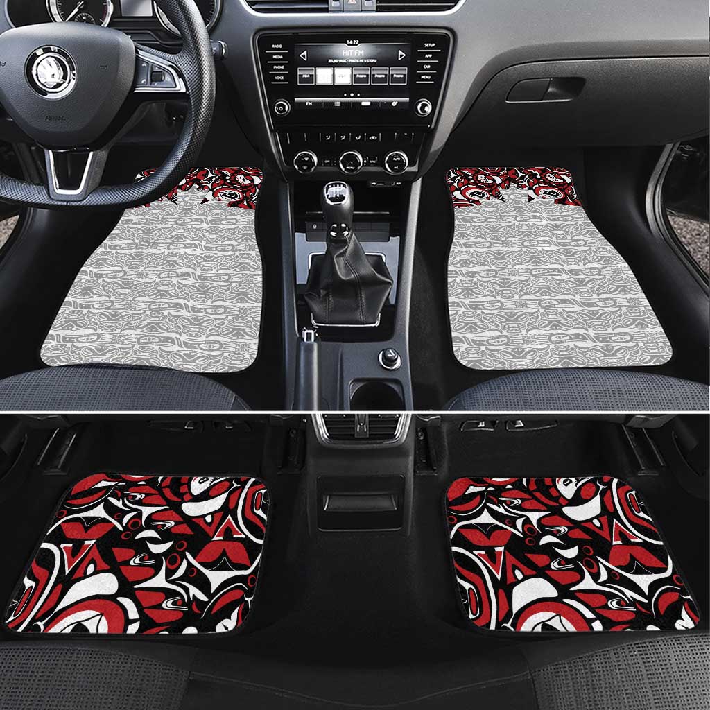 Canada Car Mats Haida Art-Inspired Pattern Design