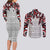 Canada Couples Matching Long Sleeve Bodycon Dress and Long Sleeve Button Shirt Haida Art-Inspired Pattern Design