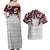 Canada Couples Matching Off Shoulder Maxi Dress and Hawaiian Shirt Haida Art-Inspired Pattern Design