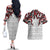 Canada Couples Matching Off The Shoulder Long Sleeve Dress and Hawaiian Shirt Haida Art-Inspired Pattern Design