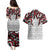 Canada Couples Matching Puletasi and Hawaiian Shirt Haida Art-Inspired Pattern Design