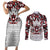 Canada Couples Matching Short Sleeve Bodycon Dress and Long Sleeve Button Shirt Haida Art-Inspired Pattern Design