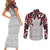 Canada Couples Matching Short Sleeve Bodycon Dress and Long Sleeve Button Shirt Haida Art-Inspired Pattern Design