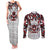 Canada Couples Matching Tank Maxi Dress and Long Sleeve Button Shirt Haida Art-Inspired Pattern Design