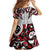 Canada Family Matching Off Shoulder Maxi Dress and Hawaiian Shirt Haida Art-Inspired Pattern Design