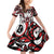 Canada Family Matching Off Shoulder Short Dress and Hawaiian Shirt Haida Art-Inspired Pattern Design