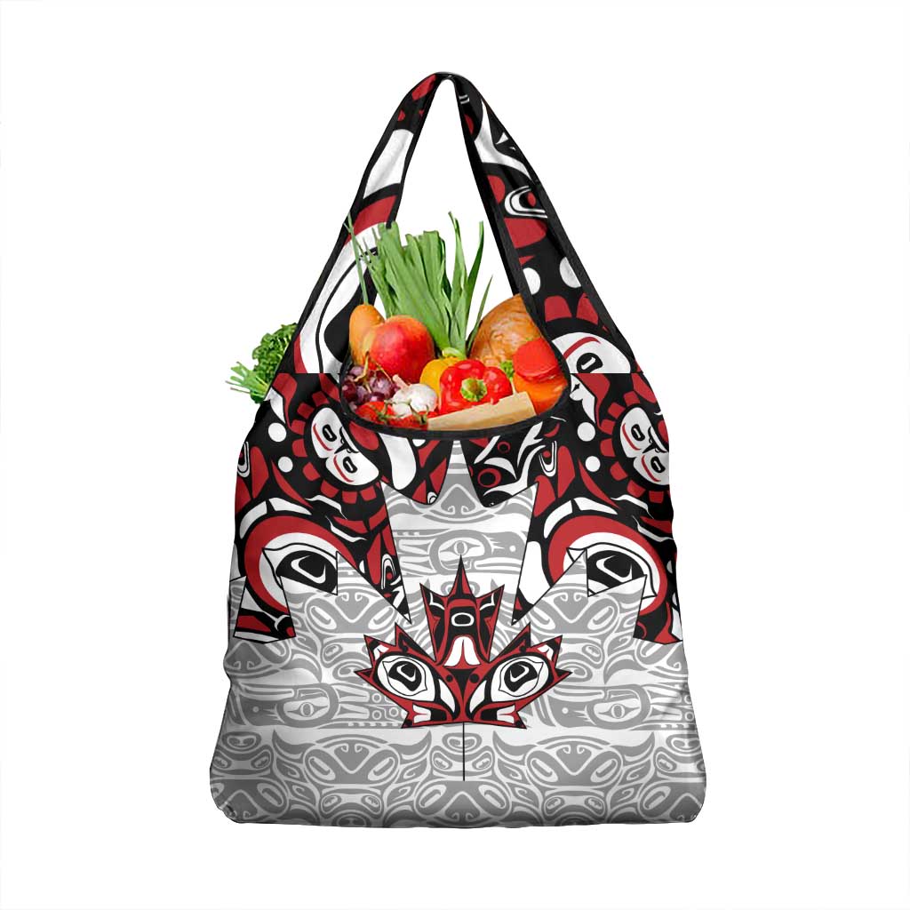 Canada Grocery Bag Haida Art-Inspired Pattern Design