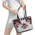 Canada Leather Tote Bag Haida Art-Inspired Pattern Design