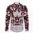 Canada Long Sleeve Button Shirt Haida Art-Inspired Pattern Design