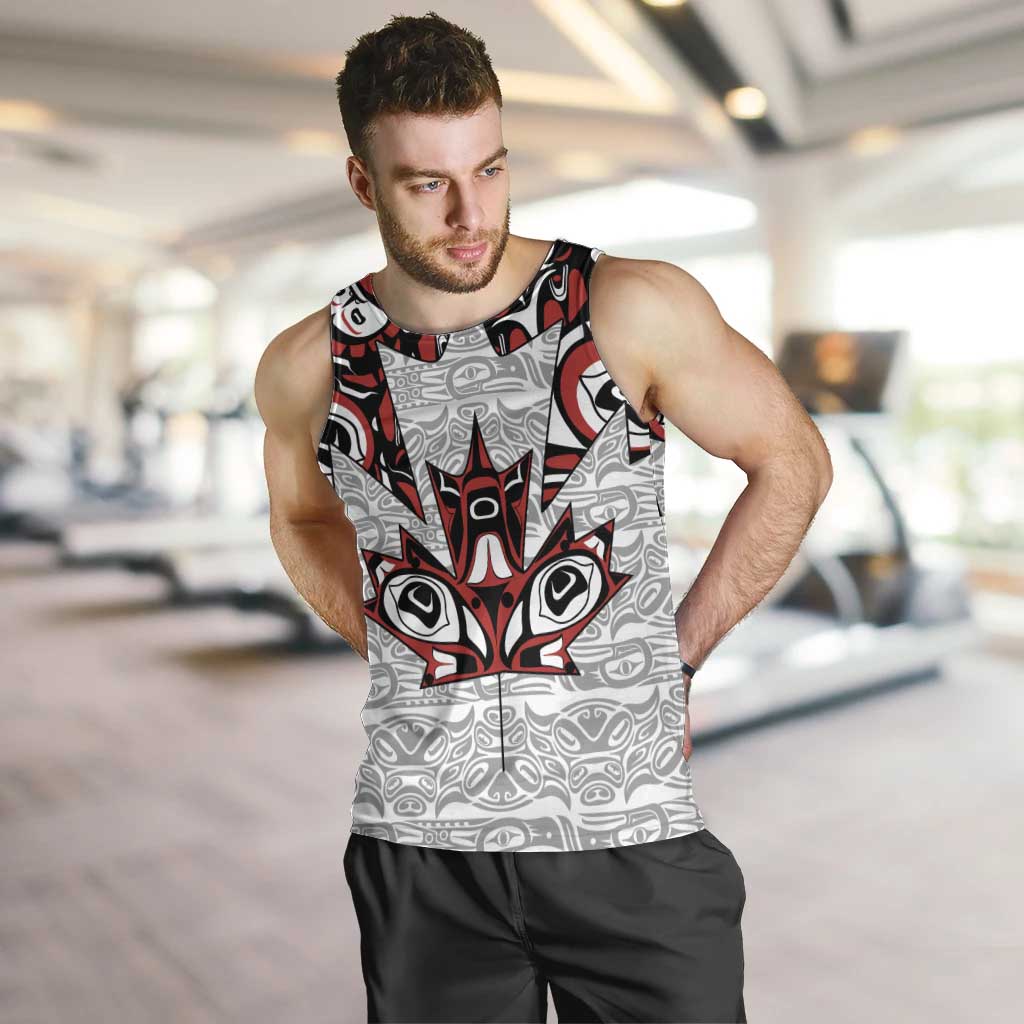 Canada Men Tank Top Haida Art-Inspired Pattern Design