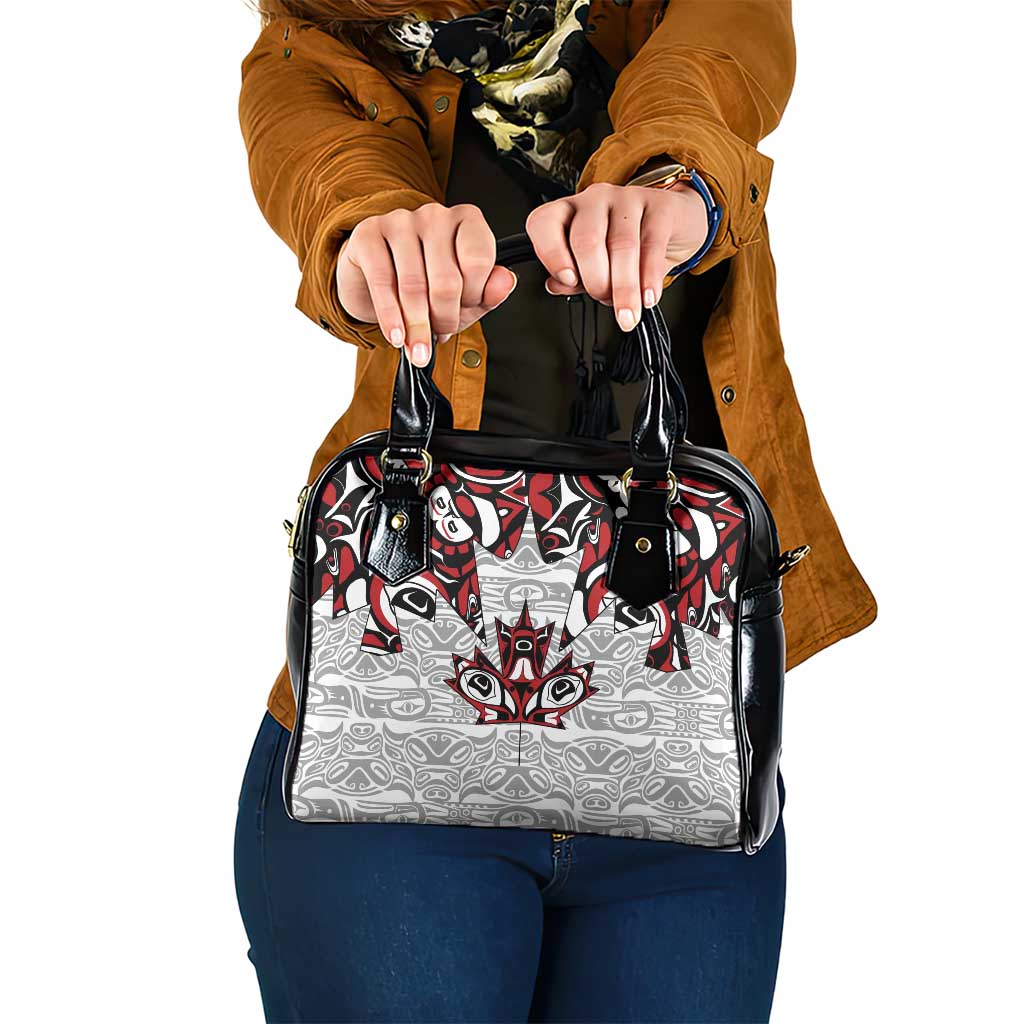 Canada Shoulder Handbag Haida Art-Inspired Pattern Design