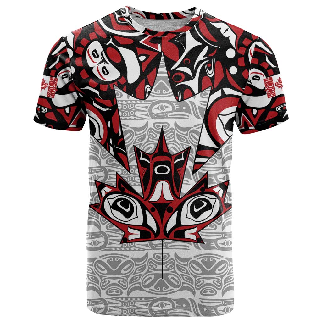 Canada T Shirt Haida Art-Inspired Pattern Design