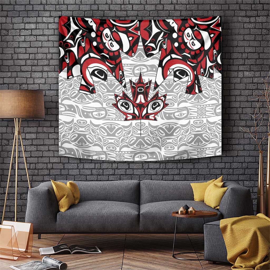 Canada Tapestry Haida Art-Inspired Pattern Design