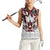 Canada Women Sleeveless Polo Shirt Haida Art-Inspired Pattern Design