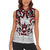 Canada Women Sleeveless Polo Shirt Haida Art-Inspired Pattern Design