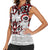 Canada Women Sleeveless Polo Shirt Haida Art-Inspired Pattern Design