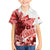 Canada Flag Family Matching Off The Shoulder Long Sleeve Dress and Hawaiian Shirt Caribou Design with National Symbol