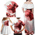 Canada Flag Family Matching Off Shoulder Maxi Dress and Hawaiian Shirt Caribou Design with National Symbol