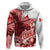 Canada Flag Hoodie Caribou Design with National Symbol