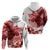 Canada Flag Hoodie Caribou Design with National Symbol