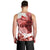 Canada Flag Men Tank Top Caribou Design with National Symbol