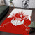 Canada Flag Area Rug National Map & Symbolic Design