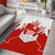 Canada Flag Area Rug National Map & Symbolic Design