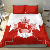 Canada Flag Bedding Set National Map & Symbolic Design