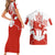 Canada Flag Couples Matching Short Sleeve Bodycon Dress and Hawaiian Shirt National Map & Symbolic Design