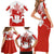 Canada Flag Family Matching Short Sleeve Bodycon Dress and Hawaiian Shirt National Map & Symbolic Design