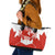 Canada Flag Leather Tote Bag National Map & Symbolic Design