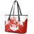 Canada Flag Leather Tote Bag National Map & Symbolic Design