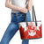 Canada Flag Leather Tote Bag National Map & Symbolic Design