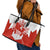 Canada Flag Leather Tote Bag National Map & Symbolic Design