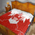 Canada Flag Quilt National Map & Symbolic Design