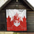 Canada Flag Quilt National Map & Symbolic Design