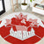 Canada Flag Round Carpet National Map & Symbolic Design