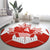 Canada Flag Round Carpet National Map & Symbolic Design