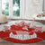 Canada Flag Round Carpet National Map & Symbolic Design