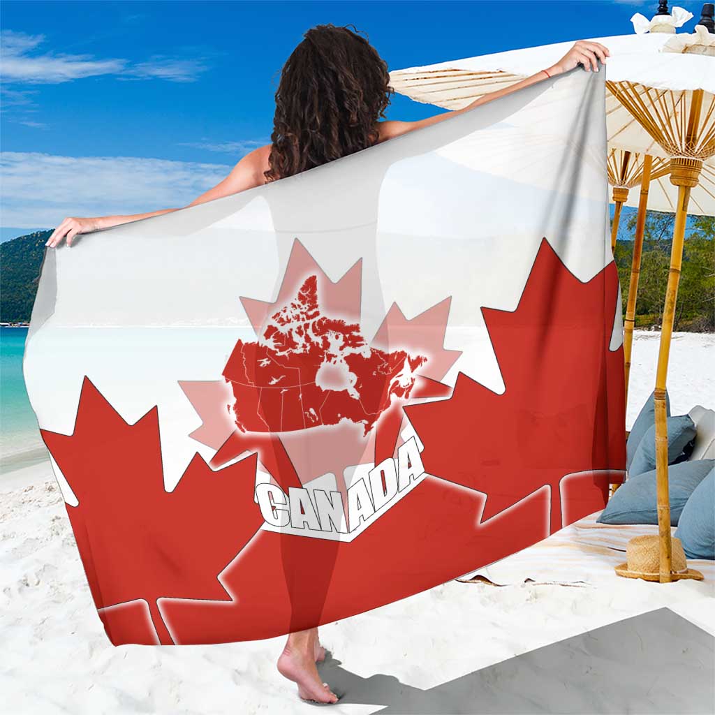 Canada Flag Sarong National Map & Symbolic Design